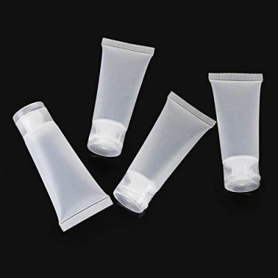 Afbeelding van 10Pcs 15G Lege Draagbare Transparante Reizen Fles Buis Zachte Squeeze Cosmetische Container Make up Monster Crème Lotion met Flip Cover