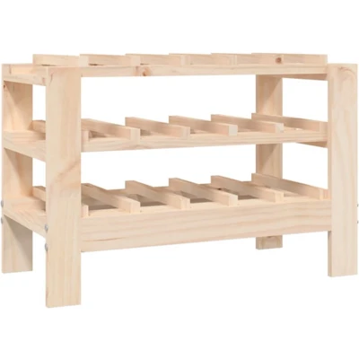 Afbeelding van vidaXL Wijnrek 61,5x30x42 cm massief grenenhout bruin