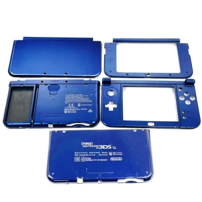 Afbeelding van Nieuwe Blauwe Kleur DIY New3DSXL Extra Schelpen Behuizing Case ABCDE 5 Gezicht Set Vervanging, voor New3DS 3DS XL LL 3DSXL 3DSLL Game Consoles, Buitenbehuizing Top/Bottom Cover Platen