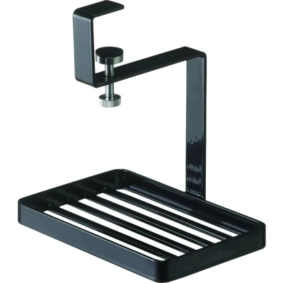 Afbeelding van Yamazaki Zeepbakje Tower Voor Onder Plank Zwart 12x8,2x14cm
