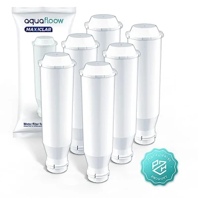 Afbeelding van Aquafloow Waterfilter compatibel met Krups F088 F 088, past op vele modellen van Krups, Siemens, Bosch, AEG, Tefal, Neff, Gaggenau, 6 stuks