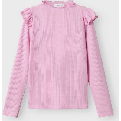 Afbeelding van Name it MIT Langen ÄRMELN SLIM FIT Trui voor kinderen, Maat: 158/164, Pastel lavender