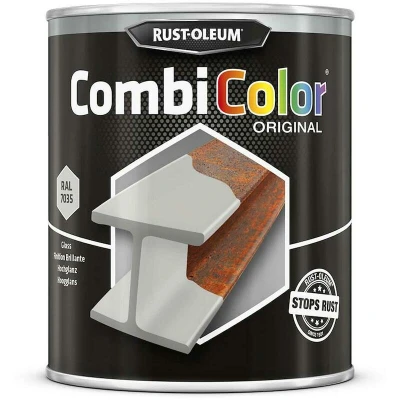 Afbeelding van rust oleum combicolor hoogglans ral 7035 lichtgrijs 750 ml