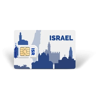 Afbeelding van Simkaart Israel 12GB Data Prepaid Met Snel 4G/5G Internet En Bellen Op Reis In Europa Airport Telecom
