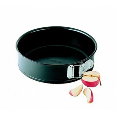 Afbeelding van Dr. Oetker Springvorm Ø 26 cm, taartvorm met platte bodem, ronde bakvorm van staal antiaanbaklaag (kleur: zwart), hoeveelheid: 1 stuks