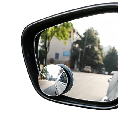 Afbeelding van Dodehoekspiegel voor auto&#039;s, waterdicht, 360 graden draaibaar, convexe achteruitkijkspiegel, ronde vorm, groothoek, autobuitenspiegel, universele verkeersveiligheid, 2 stuks
