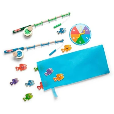 Afbeelding van Melissa &amp; Doug visspel, magnetisch activiteitenspellen, houten visspel voor kinderen, speelgoed, vang en telspel, educatief 3+, speelgoed jongens of meisjes