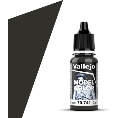 Afbeelding van Vallejo 70741 Model Color Cam. Black Green Acryl 18ml Verf flesje