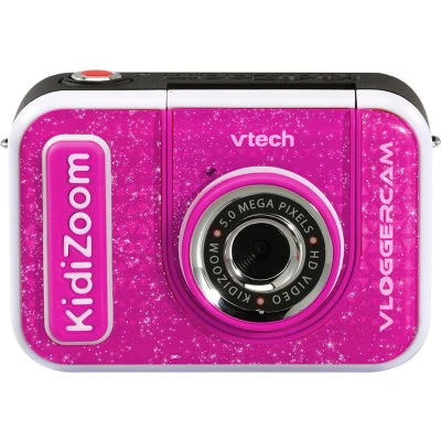 Afbeelding van VTech KidiZoom Vloggercam Vlog Camera Kinderen Speelgoed Met Animatie achtergronden Kindercamera Cadeau Vanaf 5 tot 12 Jaar Roze
