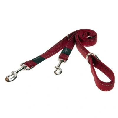 Afbeelding van Rogz Utility Multilijn Hondenriem 180x1.6 cm Rood M