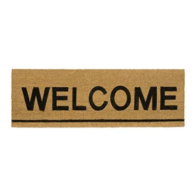 Afbeelding van Relaxdays deurmat kokos 120x40 Welcome kokosmat schoonloopmat voetmat lang