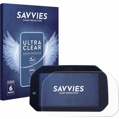 Afbeelding van Savvies (6 Stuks) Schermbeschermer voor BMW R 1300 GS TFT 6.5&quot; Screen Protector Ultra Transparant