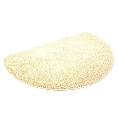 Afbeelding van Mesana J 10005/01 natuurlijke douchemat, microvezel, 50x80 cm halfrond