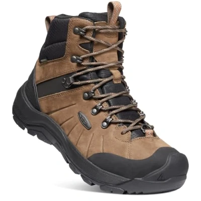 Afbeelding van Keen Revel IV MID Polar Snowboots, Heren, Maat: 44.5, Dark earth/caramel cafe Leer en textiel