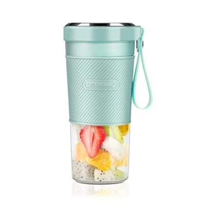 Afbeelding van GSD accu smoothie mixer to go MX 10.05 turquoise met USB voor 0,3 liter