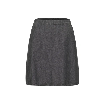 Afbeelding van Kaffe Alice Alijn rok, Dames, Maat: Large, Grey washed denim