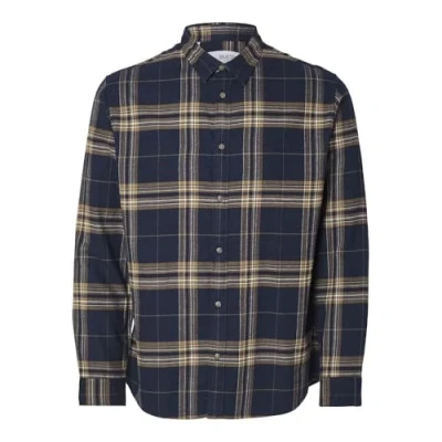 Afbeelding van Selected Homme Slimowen Overhemd, Heren, Maat: Large, Sky captain