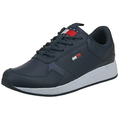 Afbeelding van Tommy Hilfiger Jeans Flexi Runner Sneaker voor heren, Twilight Navy, 40 EU