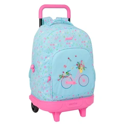 Afbeelding van Schoolrugzak met Wielen Safta Blauw 33 x 45 22 cm Fiets