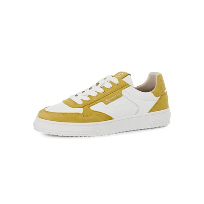 Afbeelding van Tamaris Sneakers laag, Dames, Maat: 36, Yellow Leer en imitatieleer