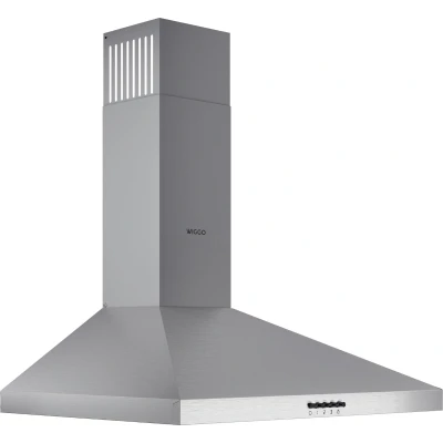 Afbeelding van Wiggo WE D630P(X) Wandschouw Afzuigkap 60 cm 300m3/h 3 standen Energieklasse D Rvs