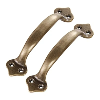 Afbeelding van Tiazza 2Pcs Vintage Antieke Messing Handvat Garderobe Venster Lade Pure Trekt