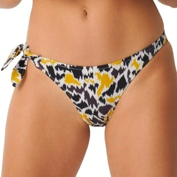 Afbeelding van Sloggi Shore Fancy Guppy Bikini Brazilian Brief Zwart/Geel Small Dames