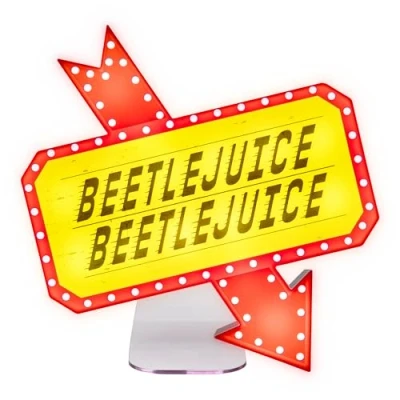 Afbeelding van Paladone Beetlejuice Icon Accent Light Officieel gelicentieerde merchandise uit iconische retro horrorfilm, griezelige kamerdecoratie en cadeau, gotische slaapkameraccessoire nachtlampje voor