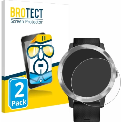 Afbeelding van BROTECT (2 Stuks) Schermbeschermer voor Garmin Vivoactive 3 / Forerunner 45 Approach S40 Screen Protector Transparant