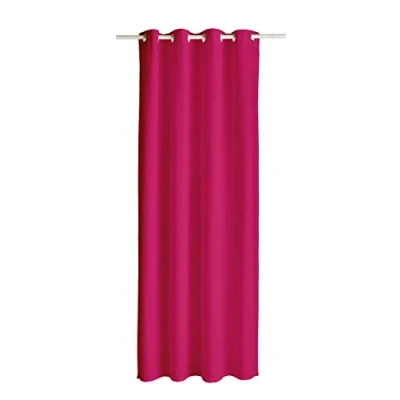 Afbeelding van Today 257348 gordijn met ogen polyester 140 x 260 cm, katoen, Canon de Fusil/Gris antraciet, 140x250 cm