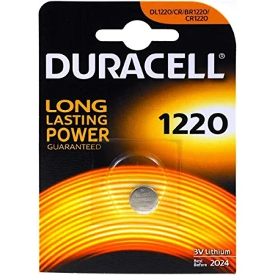 Afbeelding van Duracell CR1220 1 blister, 3 V, lithium