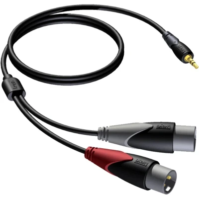 Afbeelding van jack kabel 3.5mm XLR naar Instrumentkabel 1.5 m Procab