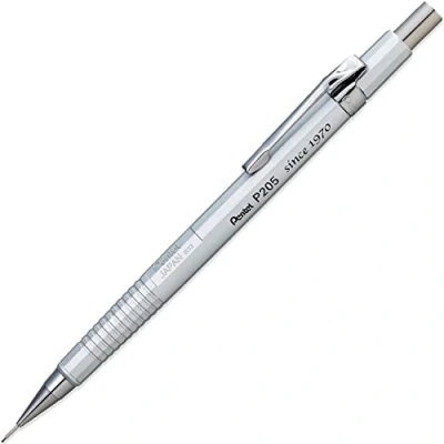 Afbeelding van Pentel P205 1Z Mechanisch Automatisch Potlood 0.5mm Lood Zilver Enkele