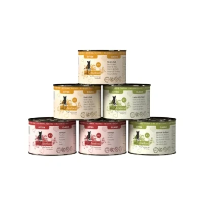 Afbeelding van 24x200g catz finefood Kitten Mix (3 Soorten) Kattenvoer nat