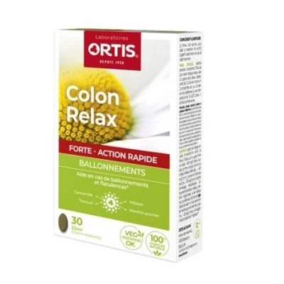 Afbeelding van Ortis Colon Relax Forte Opgeblazen Gevoel 30 Tabletten