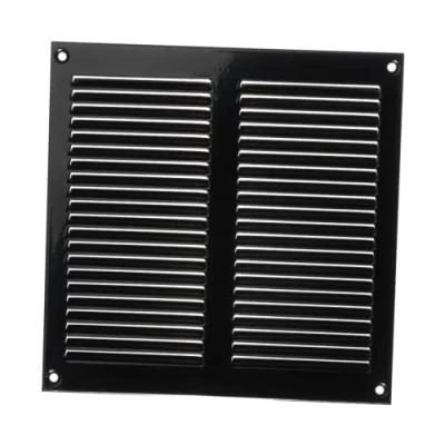 Afbeelding van Generic 200 x mm zwart ventilatierooster afsluitrooster insectenbescherming afvoerlucht toevoerlucht metalen rooster