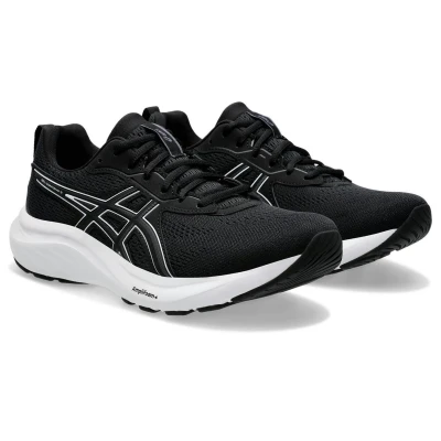 Afbeelding van Asics Gelcontend 9 Hardloopschoenen neutraal, Dames, Maat: 37.5, Black/white Textiel/ synthetisch