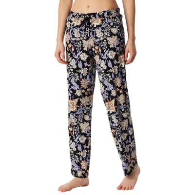 Afbeelding van Schiesser Dames Slaapbroek Lange Katoenmix Relax Pyjamabroek, Zwart_182102, 40, 40