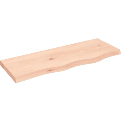 Afbeelding van vidaXL Wastafelblad 80x30x(2 4) cm onbehandeld massief hout