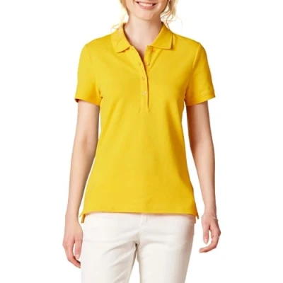 Afbeelding van Amazon Essentials Dames poloshirt met korte mouwen (verkrijgbaar in grote maten), goudgeel, medium