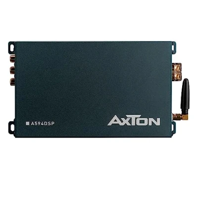 Afbeelding van AXTON A594DSP: 4 kanaals versterker met 6 DSP kanalen, optische ingang, eindversterker koppelbaar, uitgerust mobiele telefoon app bediening, Bluetooth audiostreaming, Hi Res audio optioneel