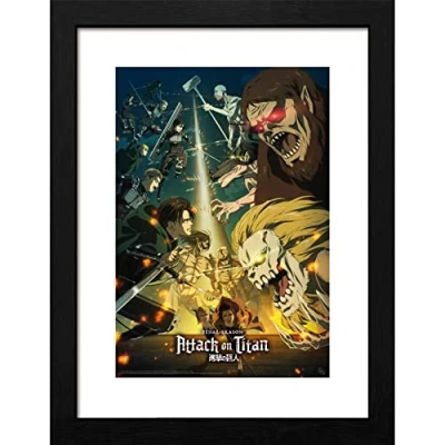 Afbeelding van ABYstyle GBEye Attach of Titans Season 4 Key Art 3 Framed Poster