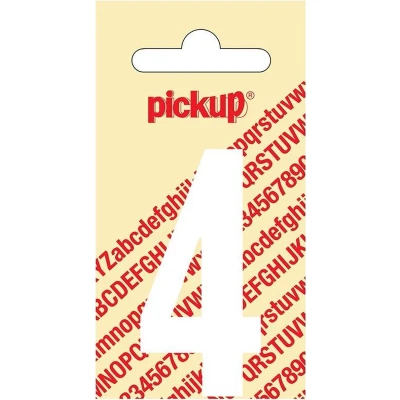 Afbeelding van Pickup Plakcijfer Nobel 60 mm Wit 4