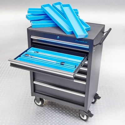 Afbeelding van Datona Vakverdeling Met 1 Compartiment 20 Stuks (56 x 10,5 3,7 cm) Blauw