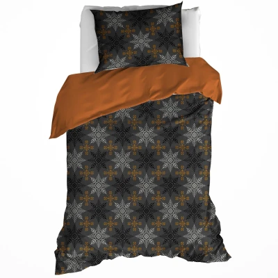 Afbeelding van Dekbedovertrek De Witte Lietaer Frostine Honey Flanel 140 x 200 / 220 cm 1 Persoons