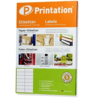 Afbeelding van Etiketten 105 x 42,4 mm zelfklevend wit 140 stuks / 10 A4 vellen 2x7 105x42,4 3653