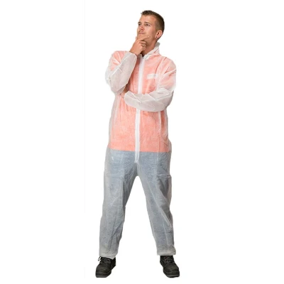 Afbeelding van Wegwerpoverall nonwoven L XL wit