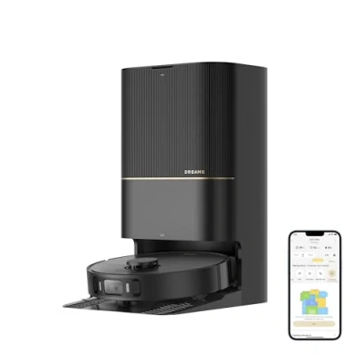 Afbeelding van Dreame X30 Ultra Robotstofzuiger, afneembaar en optilbaar, afneembare optilbare dweil, intelligente tapijtreiniging, zuigvermogen van 8.300 Pa, automatische reiniging, dweilen bij 60 C, zwart