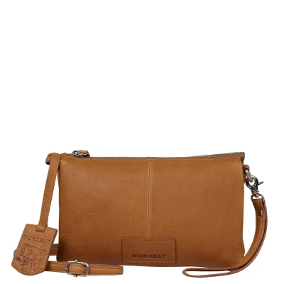 Afbeelding van Burkely SOFT Skylar Triple Pocket ZIP Schoudertas, Dames, Maat: One Size, Cognac
