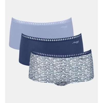 Afbeelding van Sloggi 3P GO Crush Hipster Shorts Berry/Lilac katoen Large Dames
